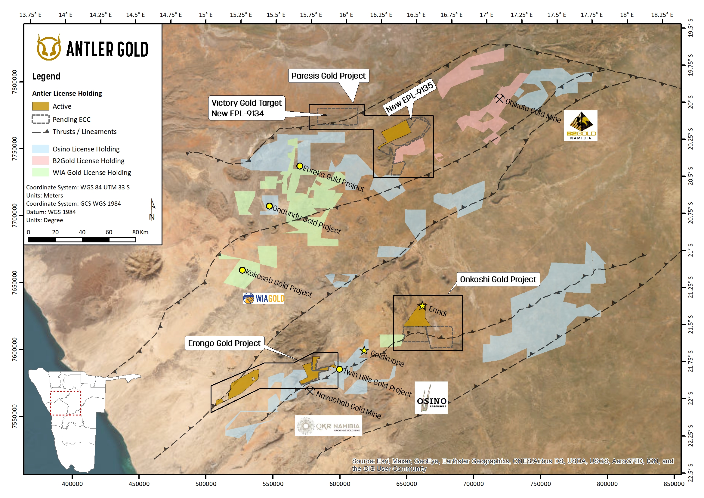 Antler Gold Further Consolidates Land Holdings in the Namibian ‘Gold